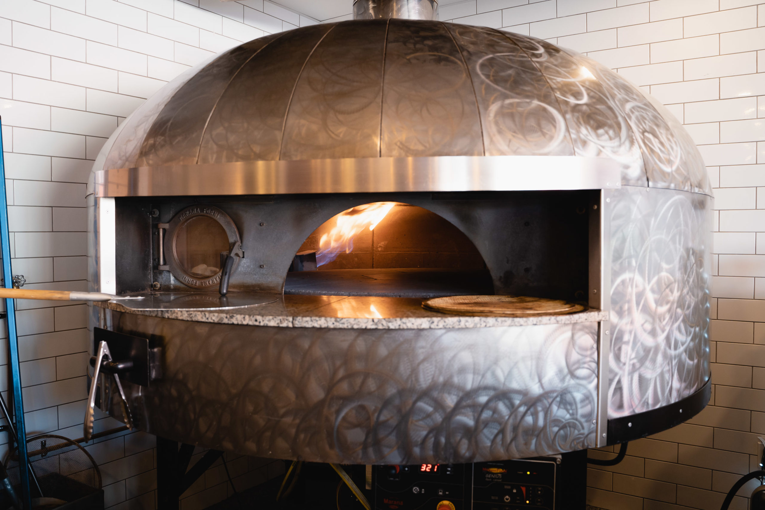 Our pizza ovens, imported from Italy, have a special design that is crucial in producing the best pizza in Windsor.